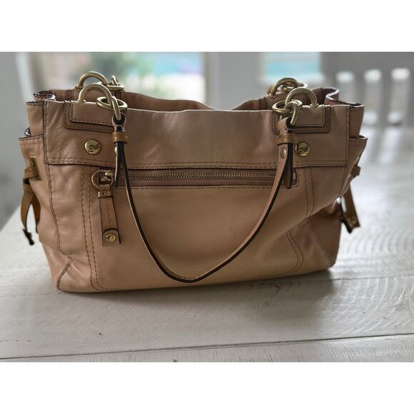 Coach Peyton Leather Satchel - Picture 2 of 12